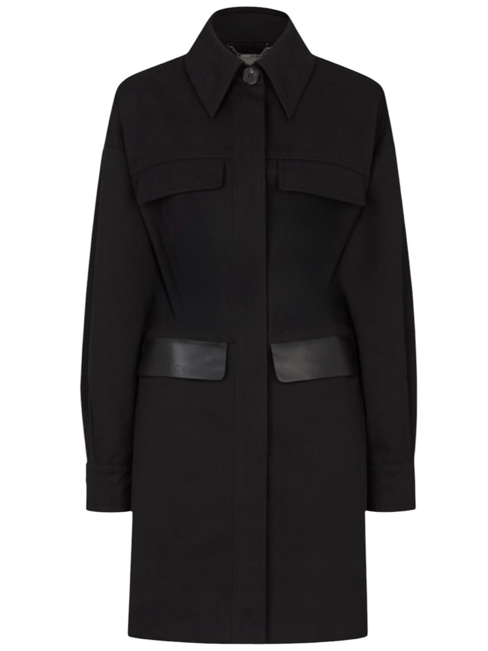 Fendi Mid-Length Overcoat w/ Pockets